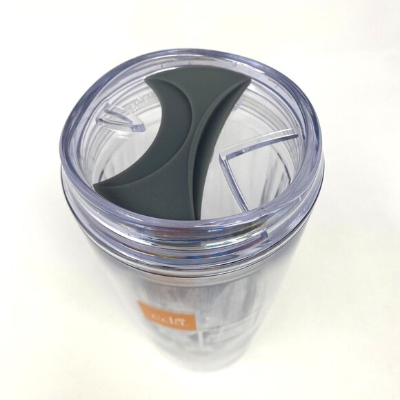 CDA Logo GEO 16 Oz Double Wall Clear Acrylic Tumbler Sip Straw Opening Hot Cold - Picture 8 of 10